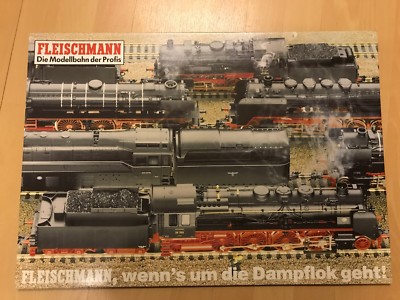 Fleischmann Eisenbahn Werbeschild Pappschild