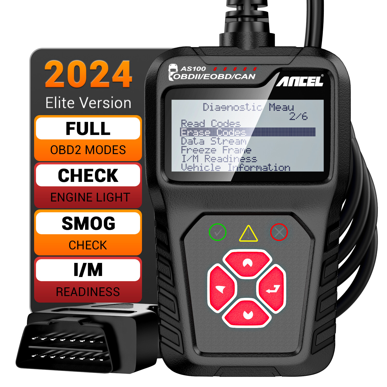 Automotive Check Engine Car OBD2 OBDII Scanner Code Reader Diagnostic Scan Tool-image