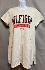 Tommy Hilfiger Womens Gray Short Sleeve T-Shirt Dress Size L/G