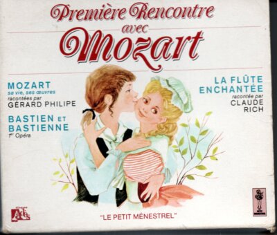 ERSTE BEGEGNUNG MIT MOZART BOX ADES 1990 3 CD CLAUDE RICH GERARD PHILIPPE