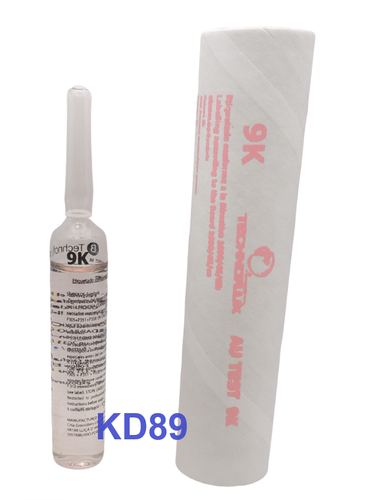 Kit Test Oro E Argento | 4 Flaconi Spatola 9K 14K 18K + Pietra Di Tocco