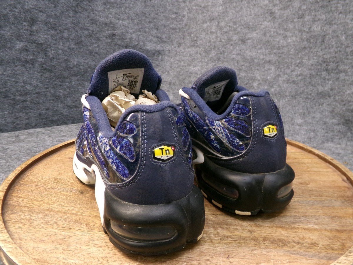 Nike Men's Air Max Plus AMP Shattered Ice Midnight Navy Shoes Size
