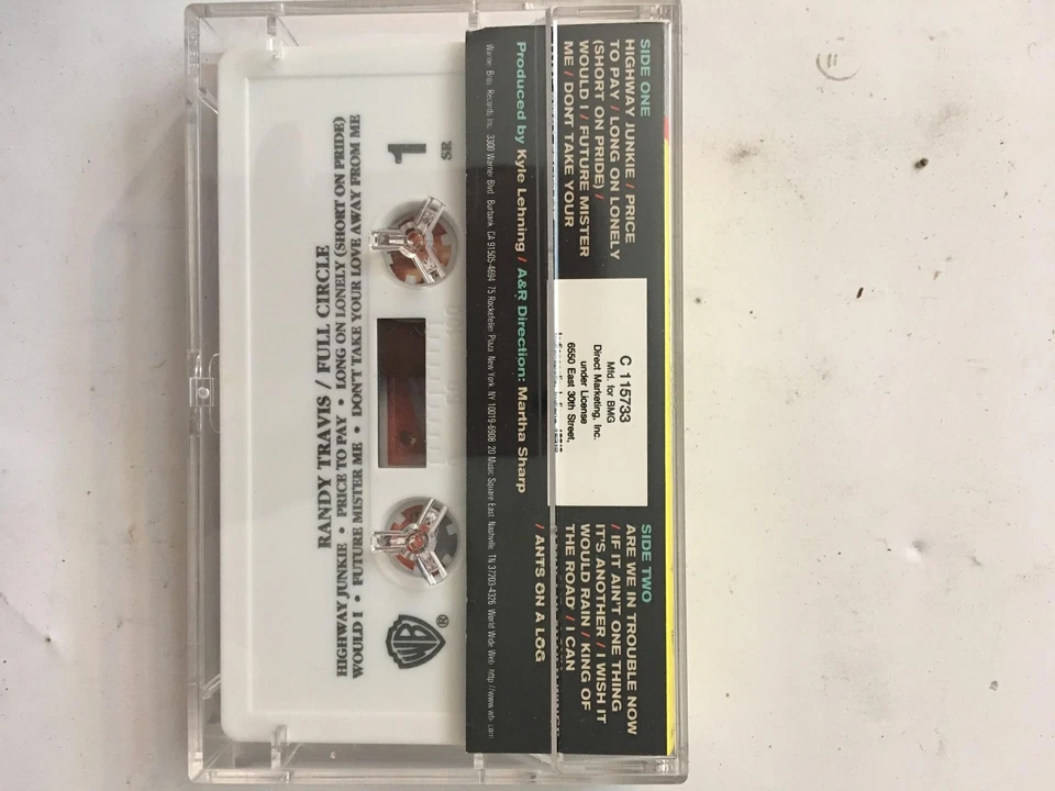Full Circle, Randy Travis Tape Cassette - Image 4 of 4