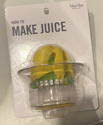 Martha Stewart 2 in 1 Manual Juicer Orange Lemon Squeezer w/Strainer & Container