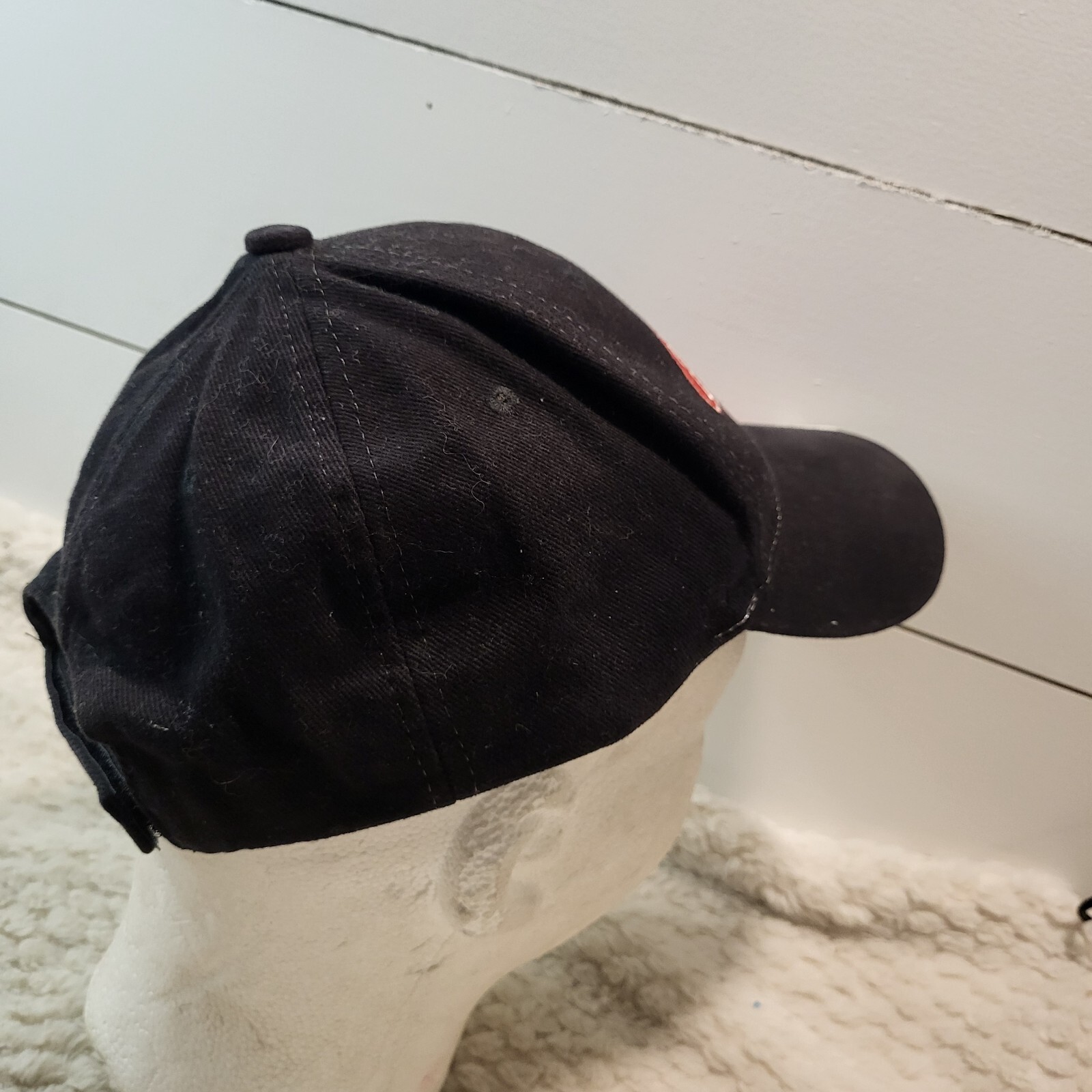 Peterbilt Flames Black Hat Snapback Baseball Vint… - image 6