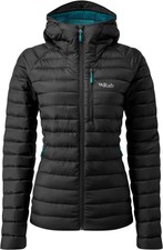 Rab Women's Microlight Alpine Down Jacket For Hiking, Climbing, And Skiing
