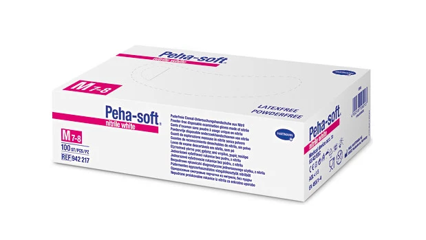 PAUL HARTMANN Hartmann Peha-Soft White Einweg/Einmal Nitril-Handschuhe Weiß 100 Stück S M L