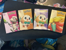 Lot of 4 2022 McDonald s Happy Meal Pok mon TCG BOX ONLY: 4, 6, 7 9