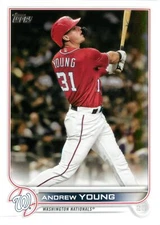 Andrew Young 2022 Topps Series 2 Baseball Card #404 Washington Nationals