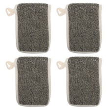 4PCS Exfoliating Loofah Soap Pouch Exfoliator Sponge Holder