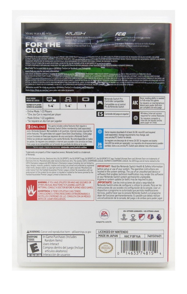 Switch EA SPORTS FC25他　5本セット売り Switch EA SPORTS FC25他 5本セット売り