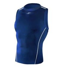 Take Five Mens Skin Tight Compression Base Layer Running Shirt S~2XL Navy 044
