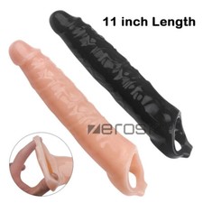 11"-Realistic-Girth-Enhancer-Enlarger-Penis-Extender-Growth-Sleeve New
