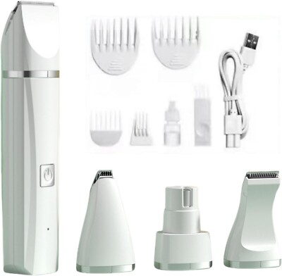 Dog Cat Pet Grooming Kit Paw Hair Clipper Trimmer Set Rechargeable Low Noise