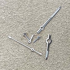 13.5MM Watch Hands Set Green Luminous 6 Watch Hands for Japan VK63 Movement