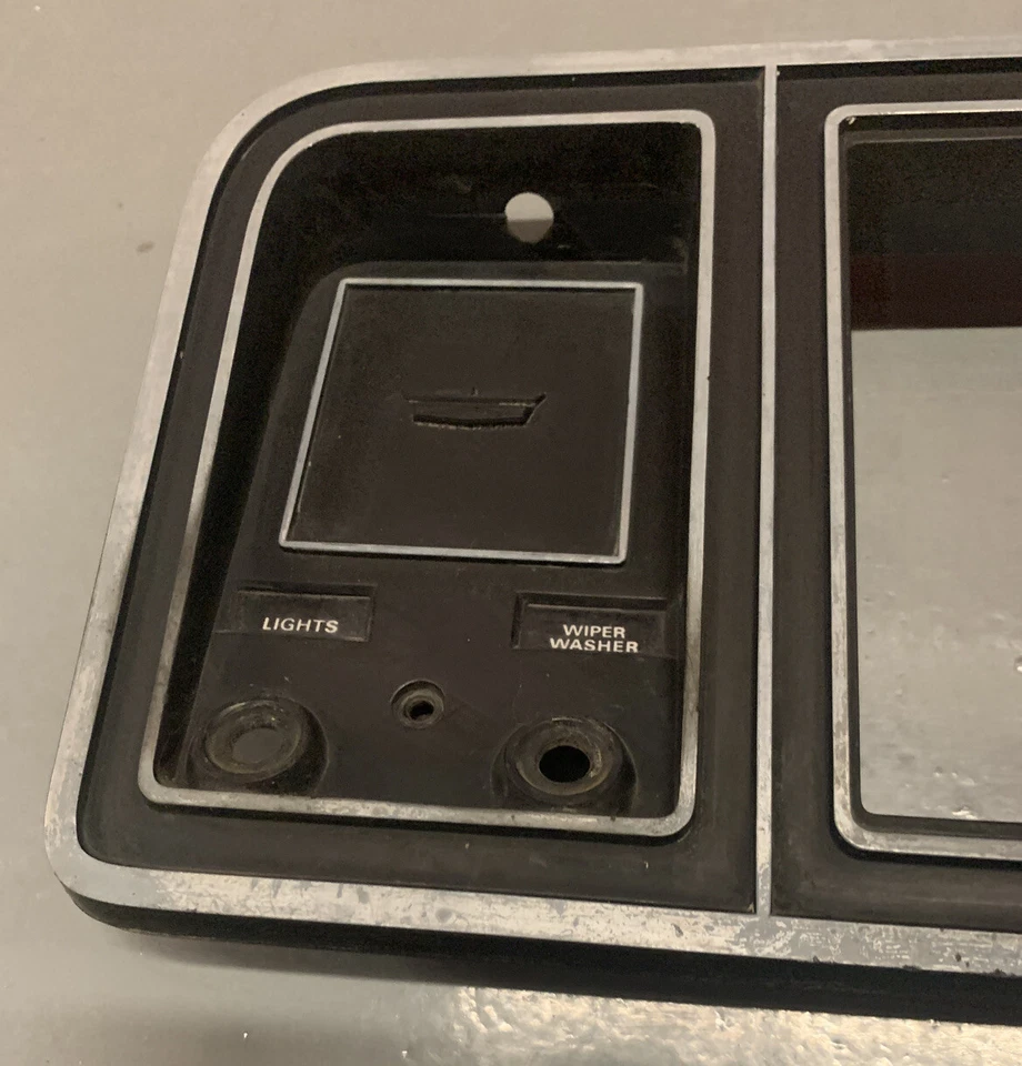 Cuadro de instrumentos negro Ford Truck F-100 Custom F100 73-79 bisel tablero moldura 1976 Foto 4 de 4