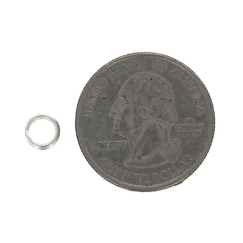 10pc- Sterling Silver, 6mm Split Ring, 925, 6mm outside diameter, Key rings - Picture 3 of 3