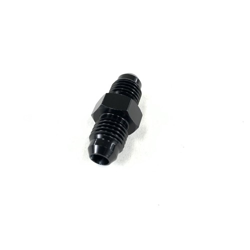 -4AN Male to 4AN Male Straight Flare Swivel Aluminum Fitting Adapter Black - Picture 4 of 8