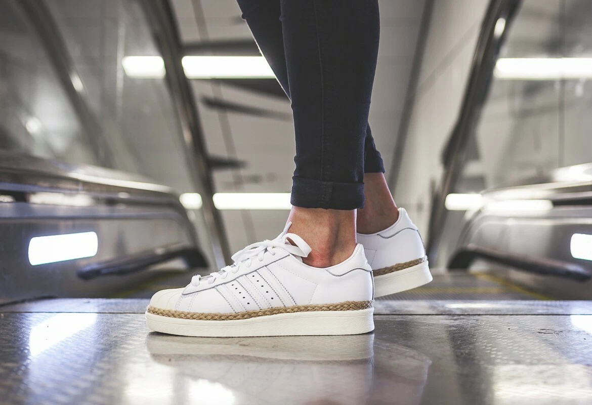 Adidas superstar 80s uomo top argento
