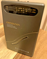 Vintage Soundesign Portable AM/FM Radio Cassette Player Bass Boost Model 4332