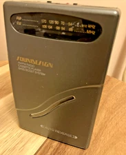 Vintage Soundesign Portable AM/FM Radio Cassette Player Bass Boost Model 4332