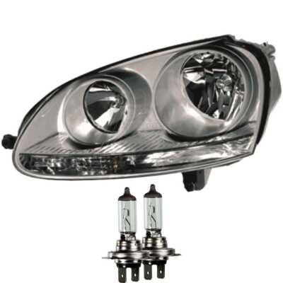 Scheinwerfer rechts für VW Golf V 5 Typ 1K Bj. 03-05.04 dunkelgrau Hella H7+H7