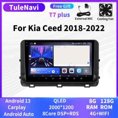 For Kia Ceed 3 Video Navigation GPS Screen Car Radio Player System 
