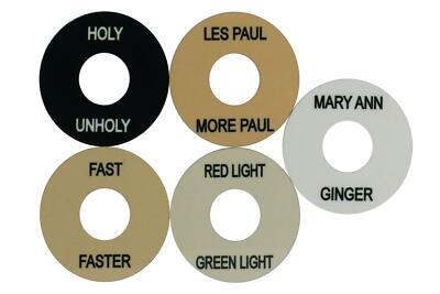 Custom Personalized Toggle Switch Ring Plate for Gibson guitars