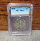 1934-S Walking Liberty Silver Half Dollar ICG : VG10 : LOW MINTAGE