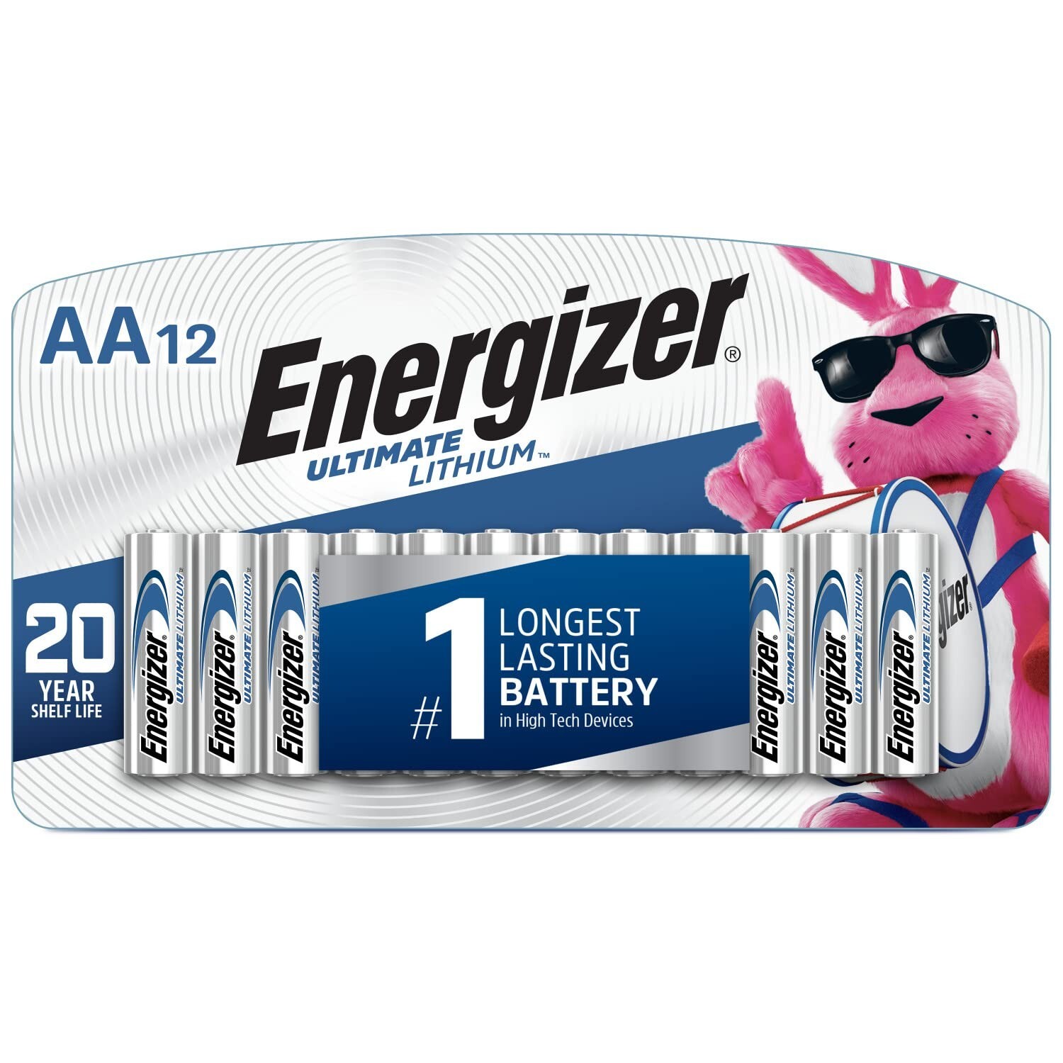 Energizer AA Batteries, Ultimate Double A Battery Lithium, 12 Count-image