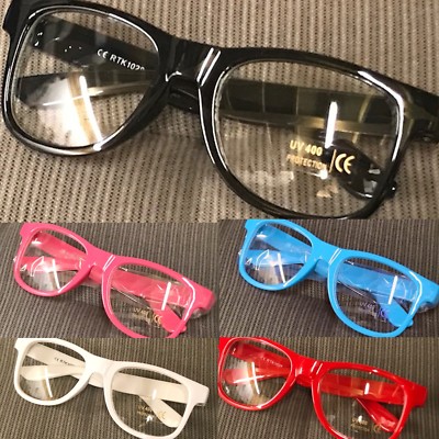 Kinder Mädchen Jungen klassische Mode klare Gläser Brille UV400 geschützt 