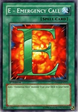 Yu-Gi-Oh TCG E - Emergency Call DP03-EN017 1st Edition Regular Common Card NM