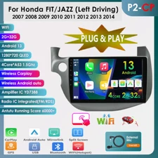 Android 13 Car Stereo Radio GPS SWC BT FM For Honda Fit Jazz 2008-2013 Car Play