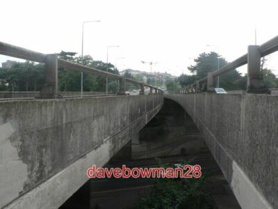 PHOTO  BOURNEMOUTH: TOWN CENTRE BY-PASS THESE TWO BRIDGES CARRY WESSEX WAY THE T