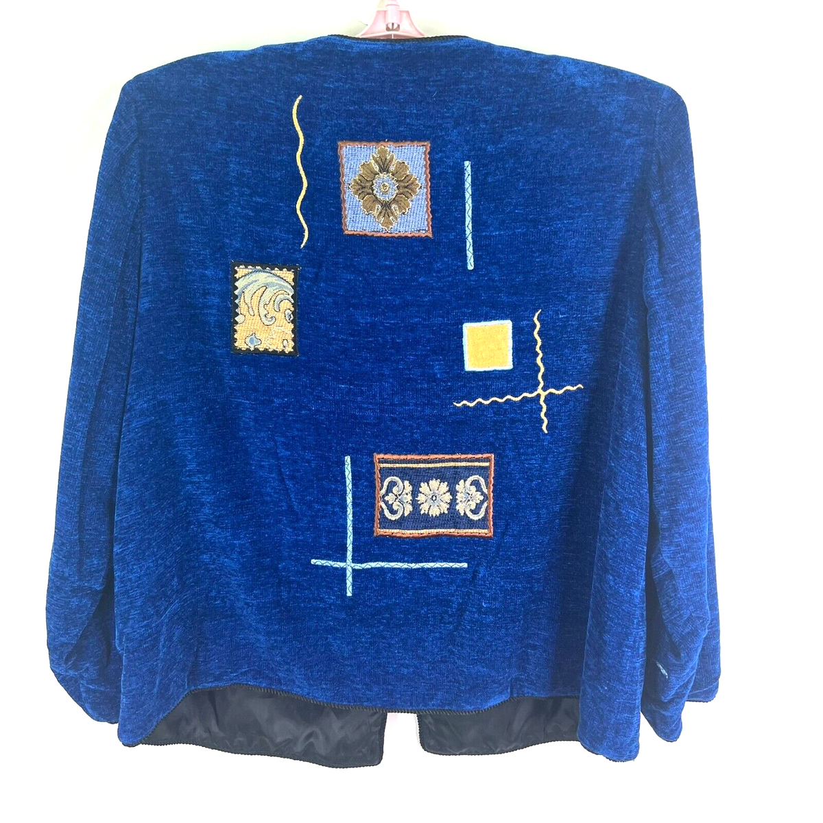 Indigo Moon Alex Kim Art Blazer Jacket Womens Size 1X Blue | eBay