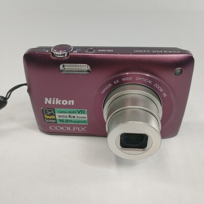 Nikon COOLPIX S4300 Touchscreen 16.0MP Digital Camera In Box +