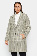Evans Checked Button Detail Blazer