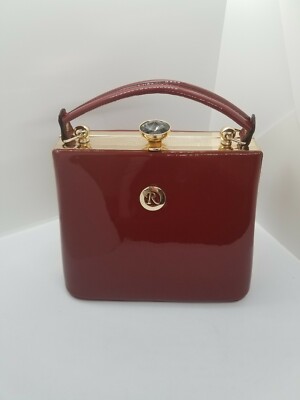 Cathys Concepts Personalized R Monogrammed Hard Case Purse 