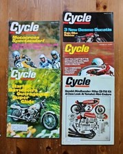 CYCLE MAGAZINE Lot of 5 Issues From 1970, Vintage MOTORCYCLE Ducati Harley Glide