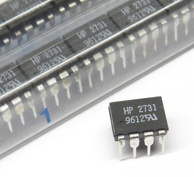 2 Stück HCPL-2731 Dual-Channel Low Input Current Optocoupler, Hewlett Packard