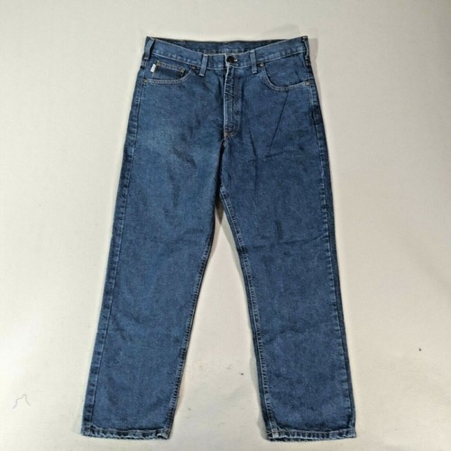 Carhartt jeans mens 36 x 30 blue denim 