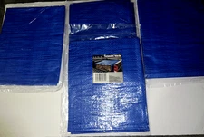 4 - Tarpaulin  4 ft x 6 ft Blue Plastic Tarp - All Purpose Outdoor Tarps
