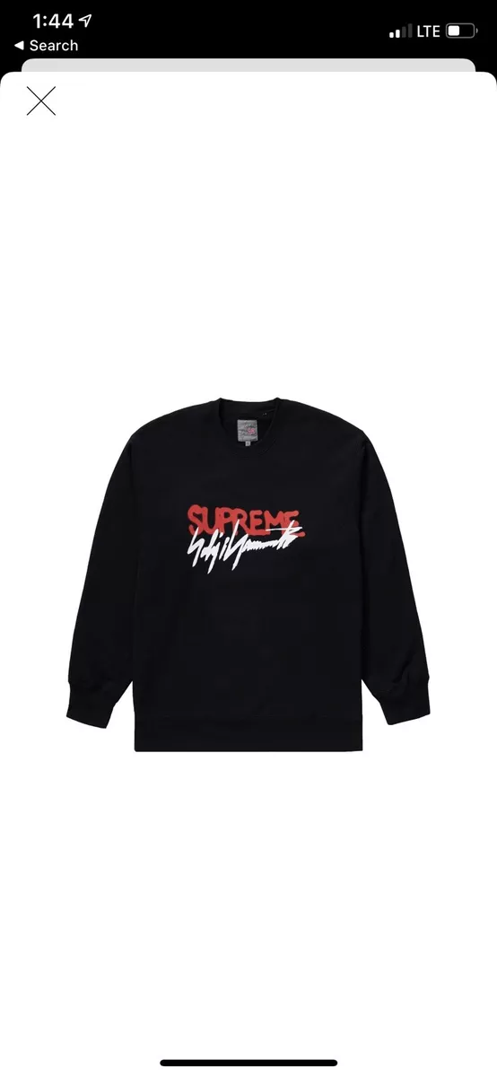 Brand New Supreme Yohji Yamamoto Logo Crewneck Size Small