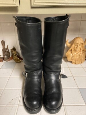 Vintage Carolina 16” Tall Engineer Harness Boots R USA Made