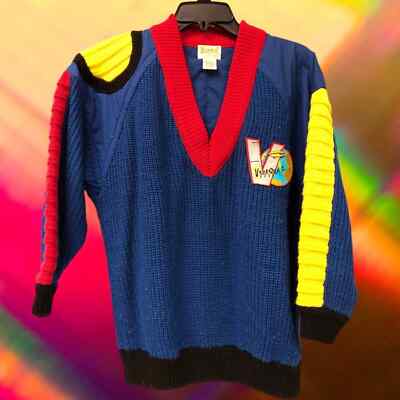 Vintage Y2K 90's Verenza Sports by Perrie color block sweater