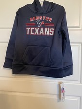 Houston Texans NFL Football Hoodies Black Pullover Graphics Logo XS 4/5 Girls