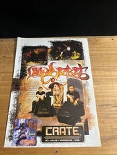 1999 Vintage 8X11 Print Ad FOR CRATE  GUITAR AMPS WITH LIMP BIZKIT FRED DURST