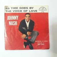 JOHNNY NASH Vinyl 45 As Time Goes By / The Voice Of  ABC 1959 Picture Sleeve