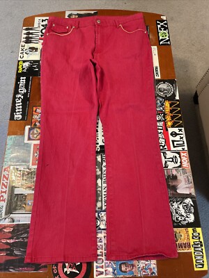 DG2 By Diane Gilman Jeans Women s Red Denim Pants Size 14