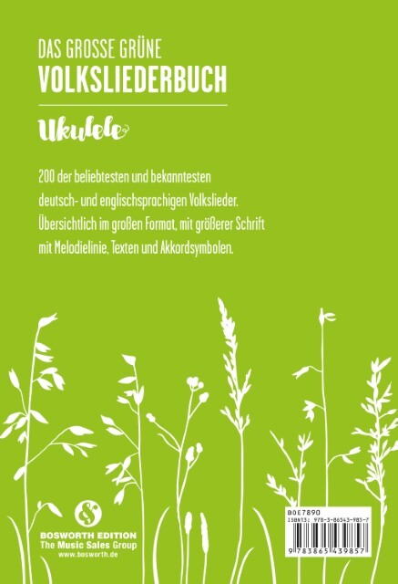 Thumbnail - Das Große Grüne Volksliederbuch Ukulele Bosworth Music